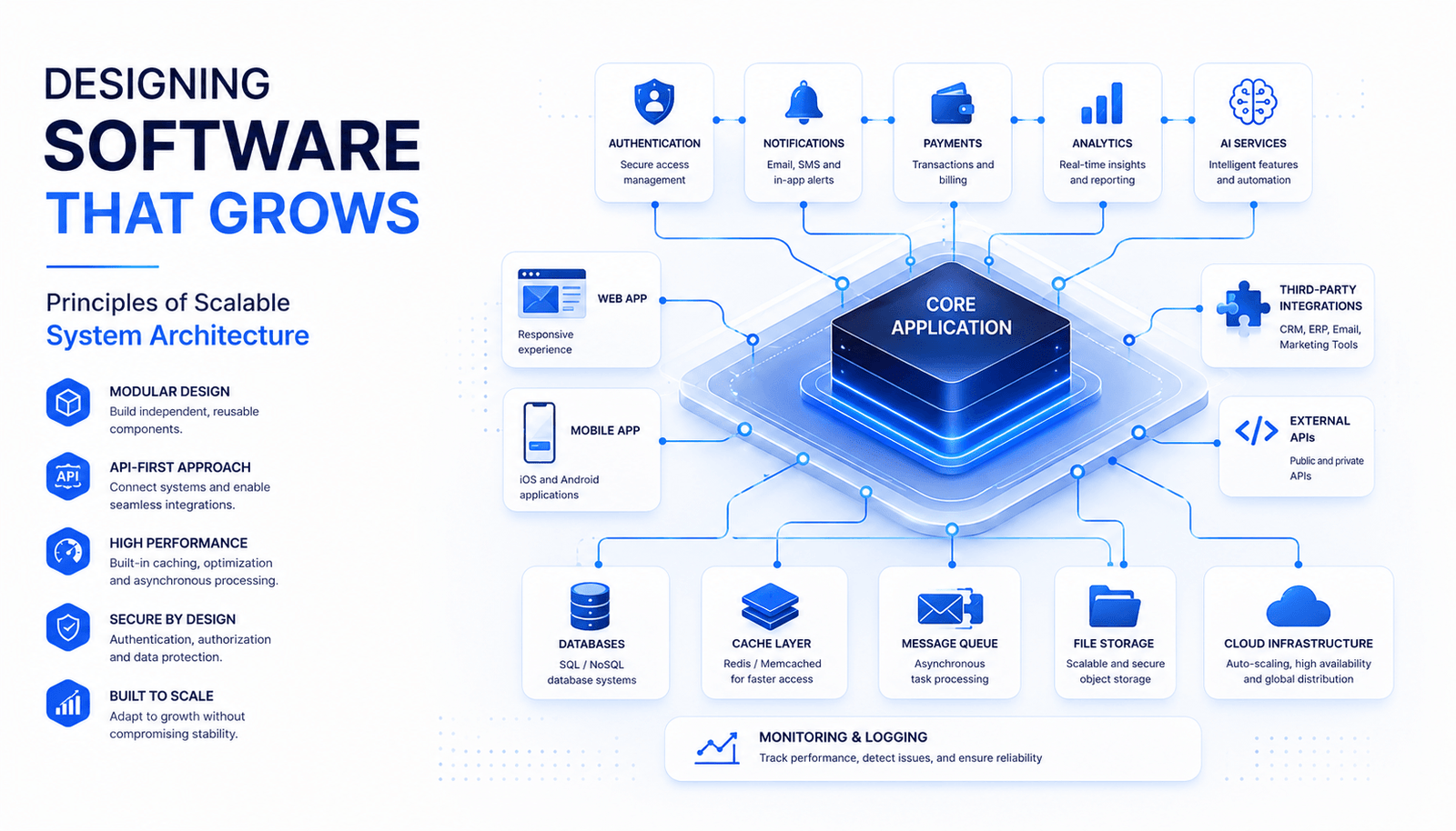 Designing Software That Grows: Principles of Scalable System Architecture